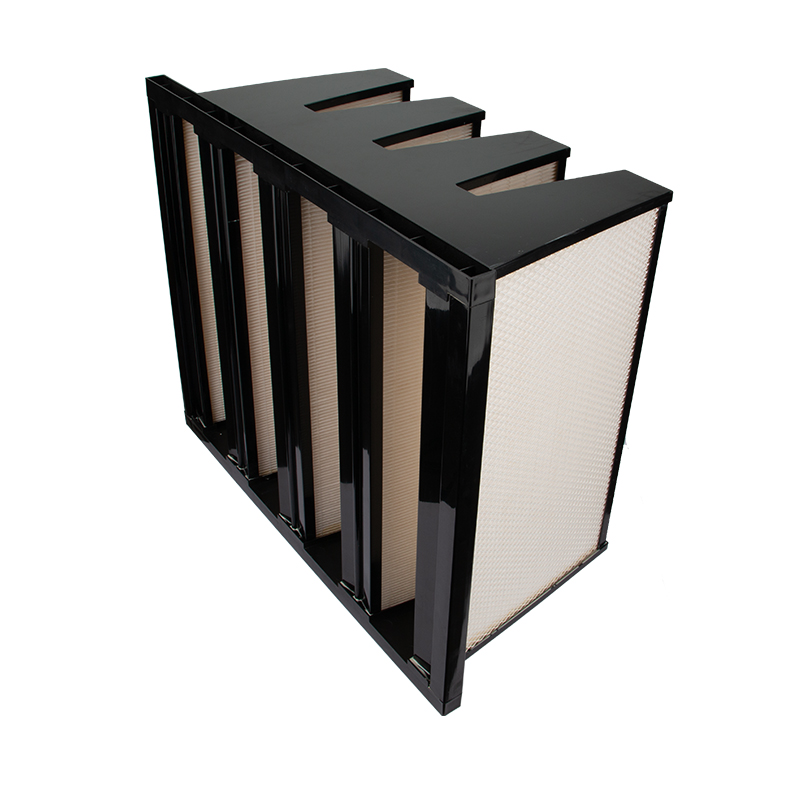 V cell filter