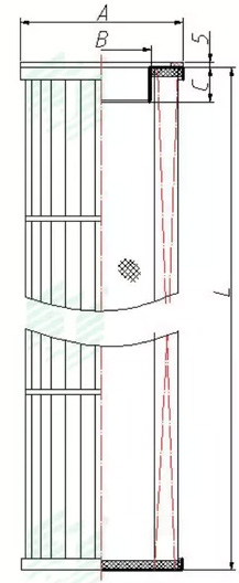 Threaded cylindrical filter