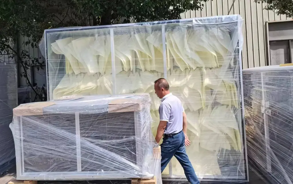 Installation of bag filters