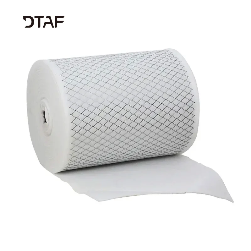 PET Non-Woven Air Filter Media with Reinforced Mesh