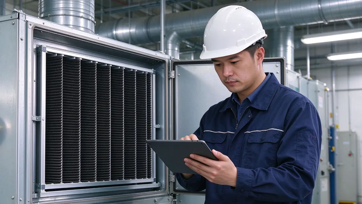 Replace Commercial HVAC Carbon Filters1